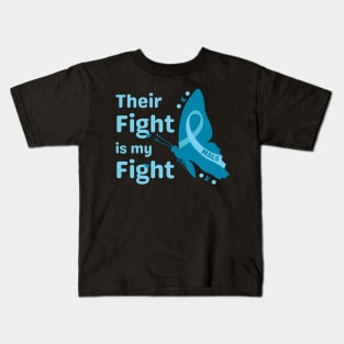 Their Fight is my Fight (Butterfly) Kids T-Shirt